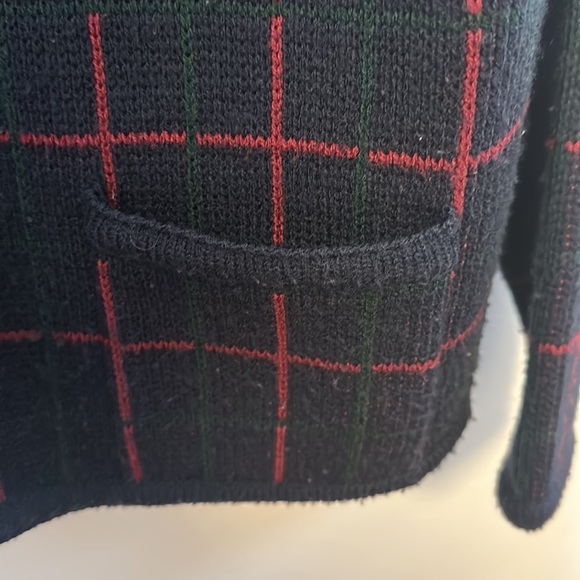 VINTAGE Sweater knit blazer cardigan Crystal-Kobe Petite Medium - Picture 5 of 7